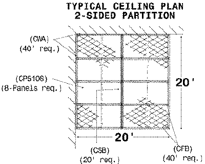 Woven Wire Ceiling Plan