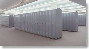 Vanguard Double Row Locker with Sloped Tops